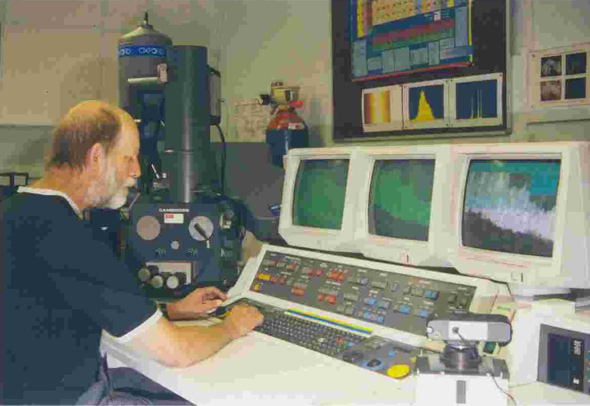 The sheathing samples being analysed